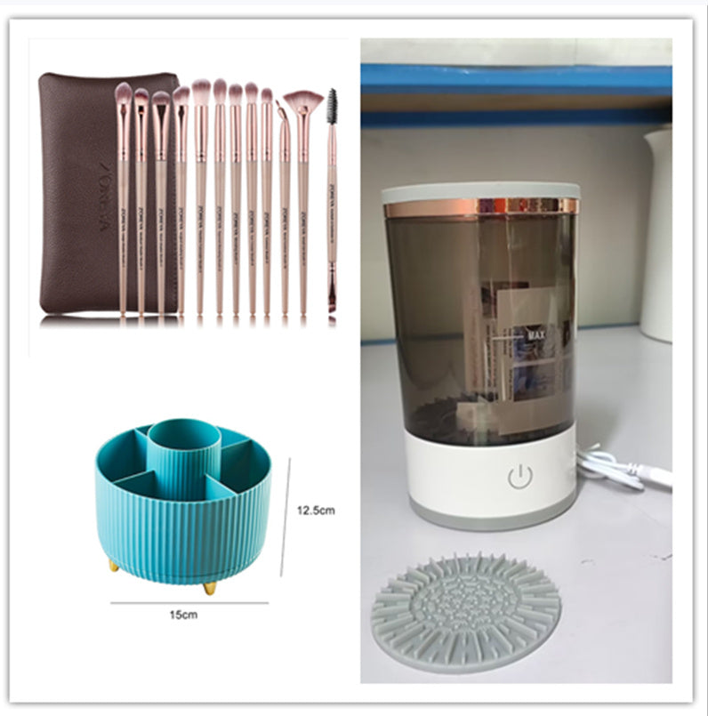 Women Eye Shadow Brush Cleaner – Portable Electric Makeup Brush Cleaning Machine with USB Charging | Automatic Cosmetic Brush Washer