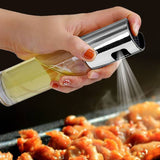 BBQ Oil Spray Bottle for Cooking – Refillable Olive Oil & Vinegar Sprayer