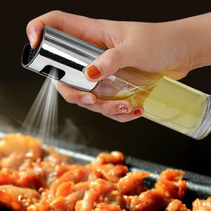 BBQ Oil Spray Bottle for Cooking – Refillable Olive Oil & Vinegar Sprayer